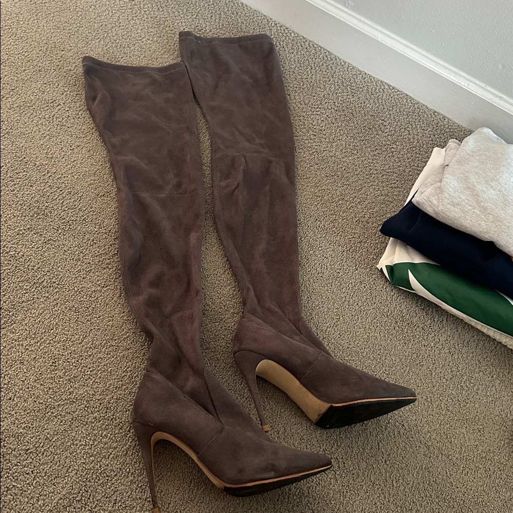 Steve Madden Taupe Over-the-Knee Boots